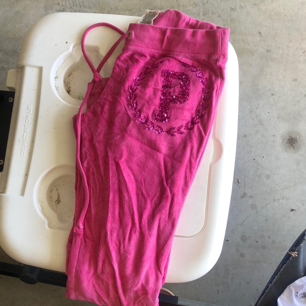 PINK velvet sweats
